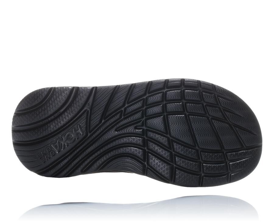 Hoka One One Sandals Womens Black - ORA Recovery Flip - 24513ETSB